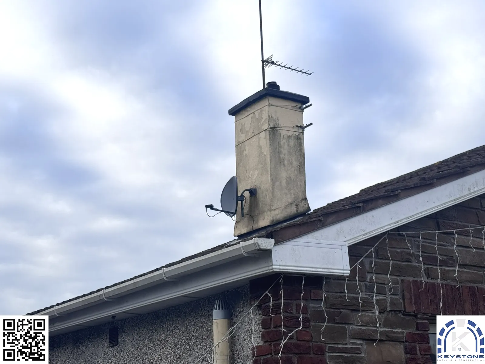 UPVC fascia, soffit and guttering replaced on a Cork home by Keystone Roofing